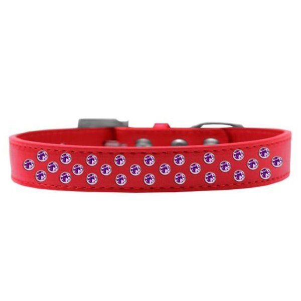 Unconditional Love Sprinkles Purple Crystals Dog CollarRed Size 12 UN955308